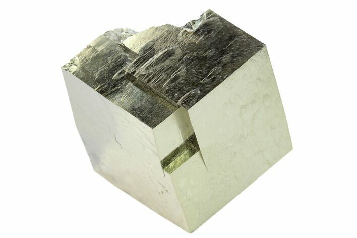 Natural Pyrite Cube - Victoria Mine, Spain #168586
